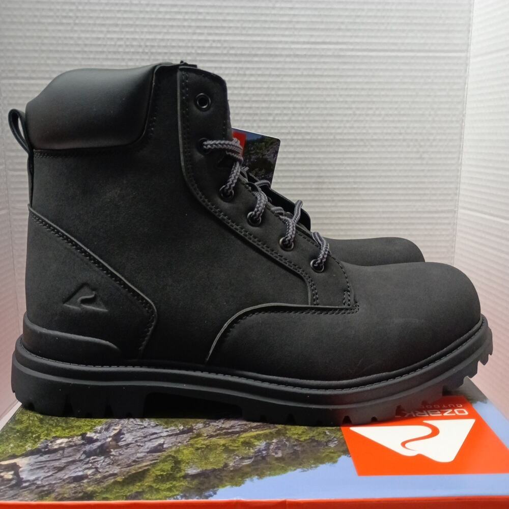 Ozark Trail New Size US 11.5 Men's Boot Troy II Black Hunting Hiking Outdoor